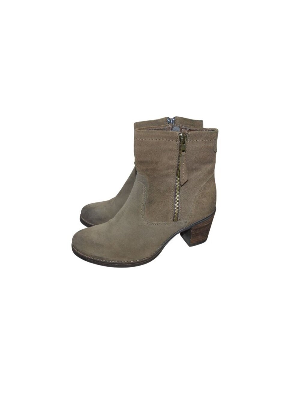 Taos Footwear Brown Suede Leather Ankle Boots Women's Size 8 (39) Bohemian Fall